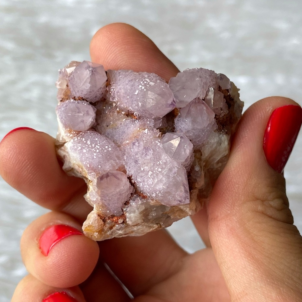 Amethyst Cactus Quartz Crystal Cluster